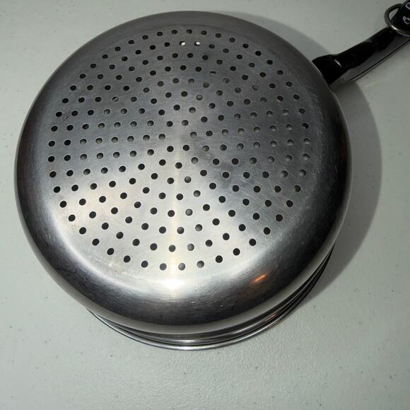 Saladmaster 8" Double Boiler Steamer Insert Strainer Colander Stainless Steel - Picture 4 of 6